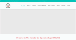 Desktop Screenshot of nakodarsugar.com